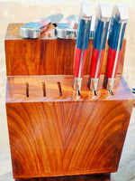 Texas Flag Handles Full BBQ/Chef/Kitchen Knife Set