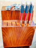 Texas Flag Handles Full BBQ/Chef/Kitchen Knife Set