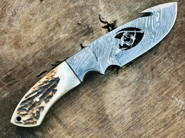 Hand Made Gut Hook Skinning Knife