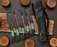 Hand Made BBQ/Chef/Kitchen Knife Set