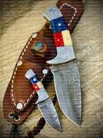 Handmade Texas Handle Knife Pair