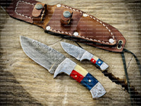 Handmade Texas Handle Knife Pair