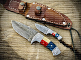 Handmade Texas Handle Knife Pair