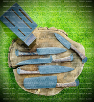 Hand Made BBQ/Chef/Kitchen Knife Set