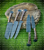 Hand Made BBQ/Chef/Kitchen Knife Set