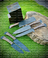 Hand Made BBQ/Chef/Kitchen Knife Set