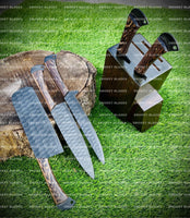 Hand Made BBQ/Chef/Kitchen Knife Set