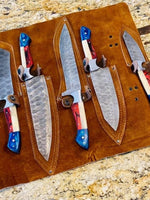 Hand Made Texas Flag Handles BBQ/Chef/Kitchen Set