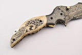 Handmade Damascus Steel Pocket Folding knife