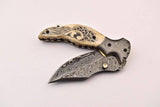Handmade Damascus Steel Pocket Folding knife