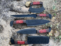 Hand Made BBQ/Chef/Kitchen Knife Set