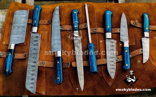 Hand Made BBQ/Chef/Kitchen Knife Set