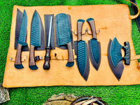 Hand Made BBQ/Chef/Kitchen Knife Set