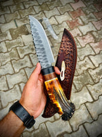 Hand Made Texture Viking Knife