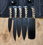 Hand Made BBQ/Chef/Kitchen Knife Set