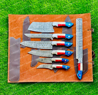 Hand Made Texas Flag Handles BBQ/Chef/Kitchen Set
