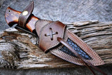 Handmade Damascus Steel Hunting Knife