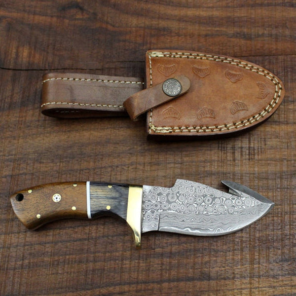 Hand Made Gut Hook Skinning Knife