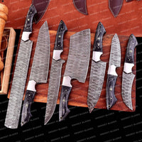 Hand Made BBQ/Chef/Kitchen Knife Set