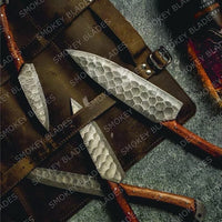 Hand Made BBQ/Chef/Kitchen Knife Set