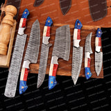 Hand Made BBQ/Chef/Kitchen Knife Set