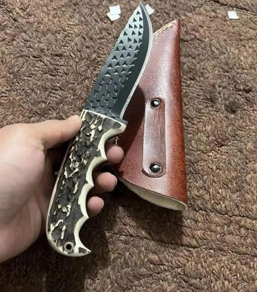 Working Cowboy Knife - Handmade Rasp Steel & Wood