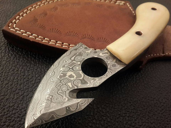 Hand Made Gut Hook Skinning Knife