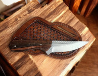 Working Cowboy Knife - Handmade Rasp Steel & Wood