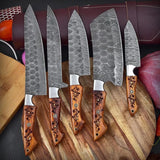 Hand Made BBQ/Chef/Kitchen Knife Set