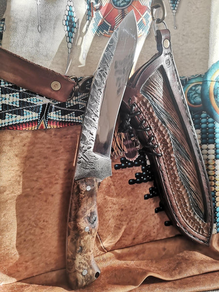 Hand Made Skinning/Hunter/Bushcraft Survival Knife